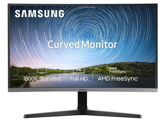 Samsung 27-Inch(68.5cm) FHD, 1800R Curved 1,920 X 1,080 LED Monitor (Dark Blue Gray)