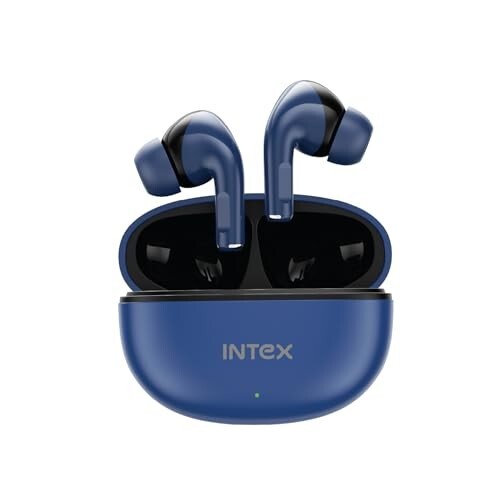 Intex Buds AERO TWS Bluetooth Earbuds with AI ENC (Dark Blue)