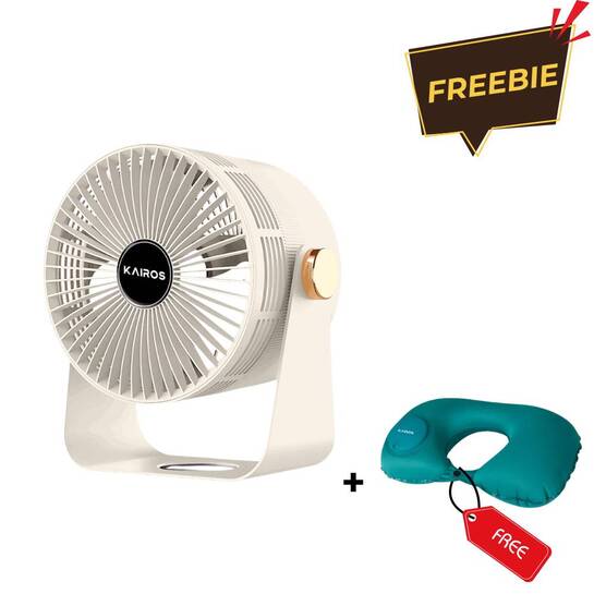 Beat the heat with Mini Rechargeable Fan at 46%off + free neck pillow