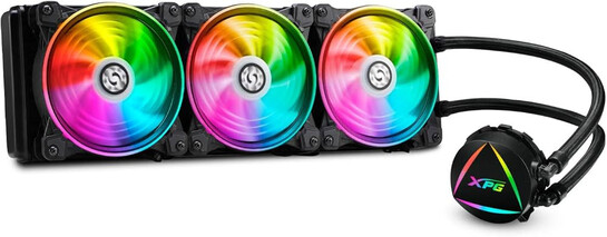 XPG Levante 360 Addressable RGB All-in-One CPU Liquid Cooler | ARGB Controller | Dual-Ring FDB Fans (LEVANTE360-BKCWW) 