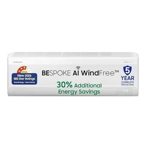 Samsung 1.5Ton 3Star,New Star rated, Bespoke AI WindFree Inverter Smart Split AC