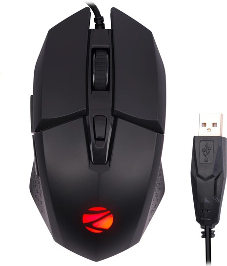 ZEBRONICS Shark Wired Ambidextrous Optical  Gaming Mouse Premium ...more