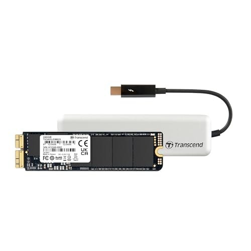 Transcend - 240GB JetDrive 825 Thunderbolt PCIe SSD Upgrade Kit 