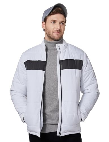 Amazon Brand - Symbol Men Quilted Bomber Jacket (Previously House & Shields)