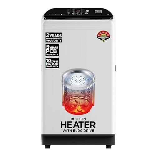 BLACK+DECKER 7.5 Kg 5 Star Fully-Automatic Top Loading Washing Machine