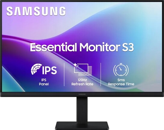 Samsung S3 55.88 cm (22 inch) Full HD LED Backlit IPS Panel with ...more
