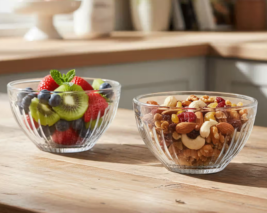 Instamart : Glass ideas Twin Bowls 2 Pc (200ml) 