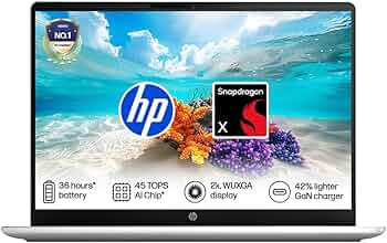 HP Omnibook 3, Snapdragon X Processor, 45 TOPS (16GB LPDDR5x, 512GB SSD) 