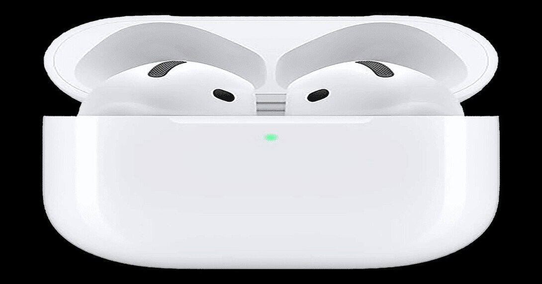 Apple AirPods 4 Wireless Earbuds, Bluetooth Headphones, Personalised Spatial Audio, Sweat and Water Resistant, USB-C Charging Case, H2 Chip, Up to 30 Hours of Battery Life, Effortless Setup for iPhone