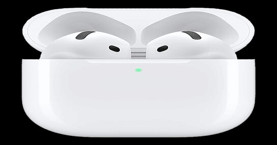 Apple AirPods 4 Wireless Earbuds, Bluetooth Headphones, Personalised Spatial Audio, Sweat and Water Resistant, USB-C Charging Case, H2 Chip, Up to 30 Hours of Battery Life, Effortless Setup for iPhone
