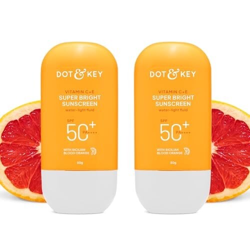 Dot & Key Vitamin C + E Super Bright Sunscreen In-Vivo Tested SPF 50+ PA++++ With New-Age UV Filters, Water-Light Fluid