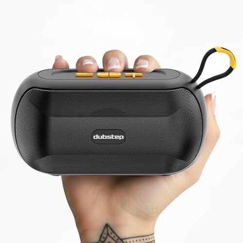 Dubstep Pop 1400 Wireless Speaker with 14W Output, 16 Hrs Playtime, 52mm Dynamic Driver, TWS Pairing (Black)