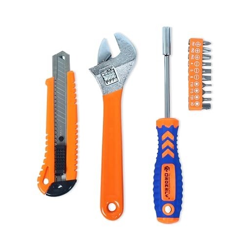 GLUN® 13-in-1 Multipurpose Ratchet Wrench Set,1/4 Inch Socket with Quick Release Handles & Extensions, Chrome Finish