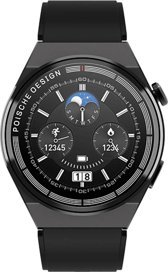 French Connection FCSW05-2 ( Beam ) Smartwatch (Black Strap, Free Size)