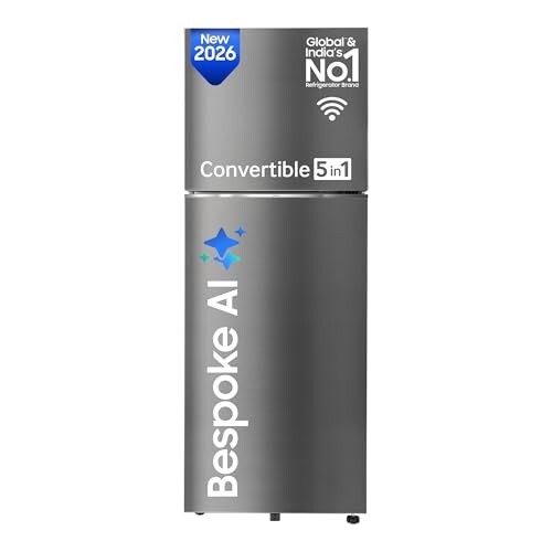 Samsung 330 L, 3 Star, Convertible 5-in-1, Digital Inverter, Frost Free Double Door, WiFi Bespoke AI Refrigerator