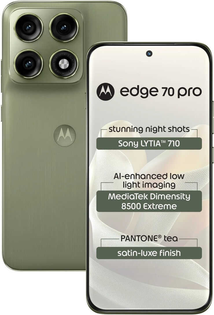 MOTOROLA edge 70 pro (Satin-Luxe PANTONE Tea (Green), 256 GB) (8 ...more