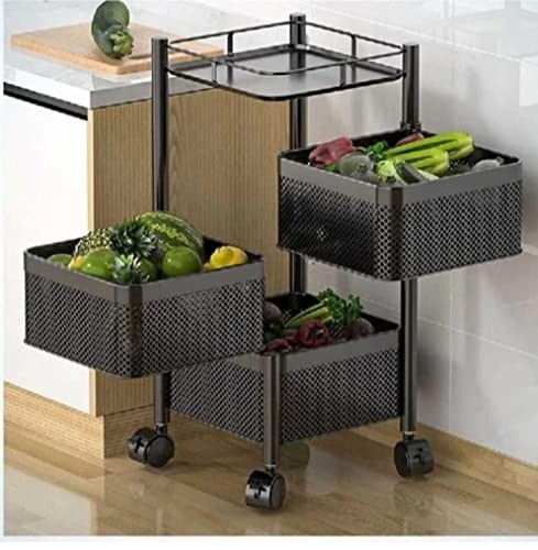 Rasvesh Multi-Purpose Trolley Storage Organizer (3 Tier)