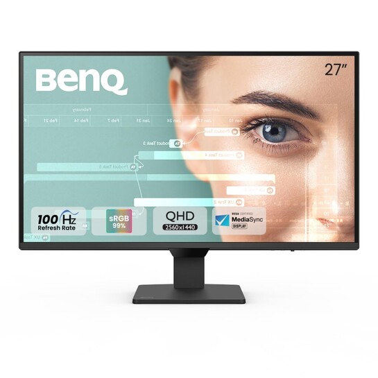 BenQ 27-inch 2K QHD IPS Monitor: 100Hz, 99% sRGB