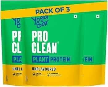Yogabar Pro Clean Plant Protein 500g * 3 (1.5 kg)