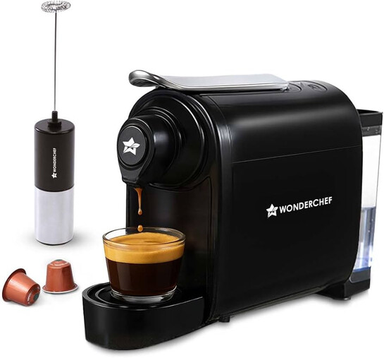 Wonderchef Regalia Capsule Coffee Machine with Frother