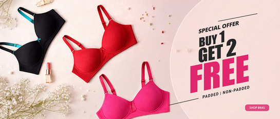 Clovia - Special Offer | BUY 1 GET 2 FREE + Get Rs.100.00 OFF or Get Rs.229.00 OFF
