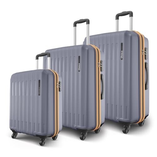 Safari Genius Alley Set of 3 (Cabin + Medium + Large) Trolley Bags Hard Case