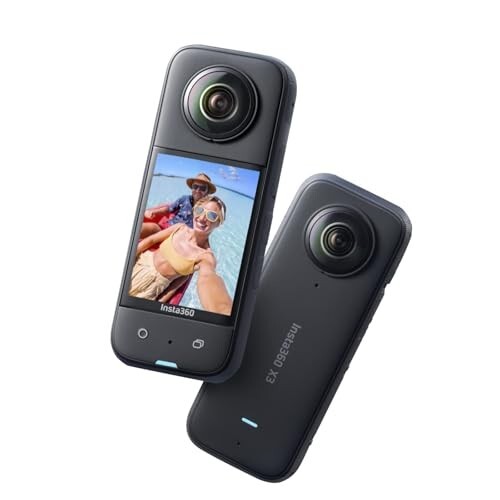 insta360 X3 Action Camera, 4K Single Lens Mode, Black