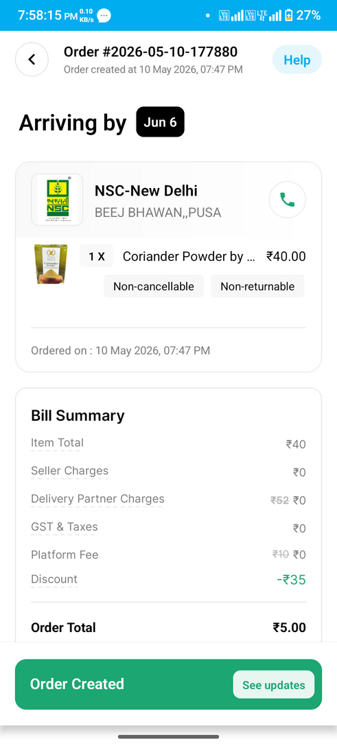  Digihaat:- Coriander powder 100 gm @5 rs or Black Mustard 100 gm @5 rs