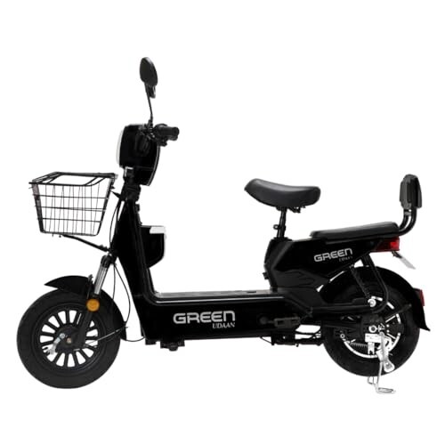 [HDFC CC EMI ] Green Udaan Low Speed Electric Scooter Non RTO 30KM Range with Portable Charger (Black)