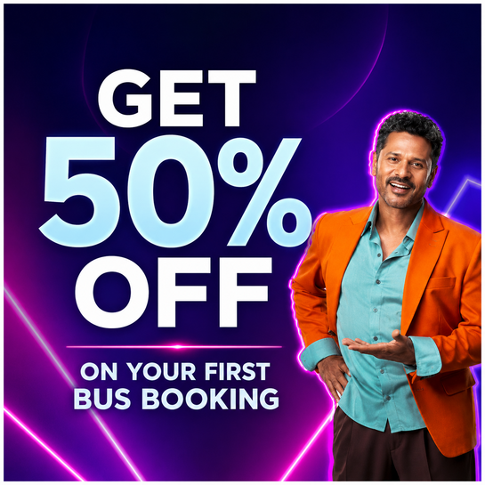 AbhiBus : Get 50% OFF + ₹100 Cashback on TN Bus Bookings