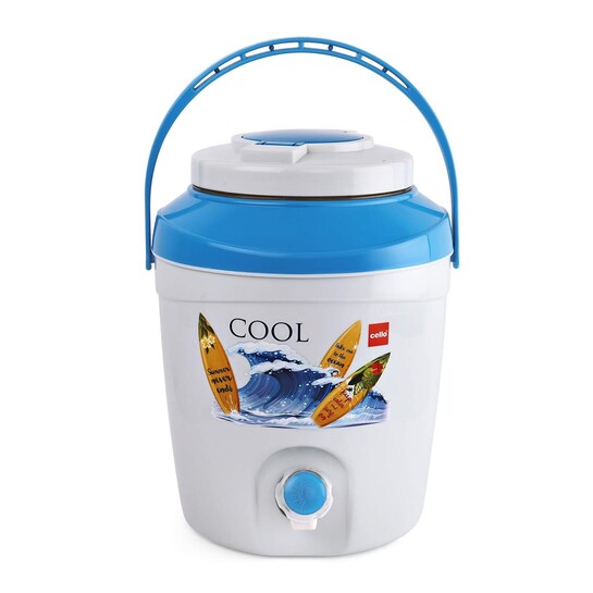 Cello Atlas Insulated Water Jug, 15 litres, Blue