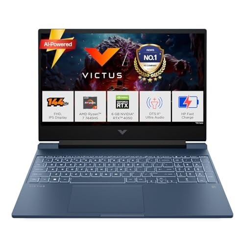 HP Victus, AMD Ryzen 7 7445HS, 6GB RTX 4050, 16GB DDR5 (Upgradeable)