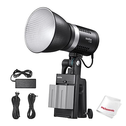 Godox ML30 LED Video Light 5600K CRI96+ TLCI 97+Ultra Quiet Fan APP Wireless Control 