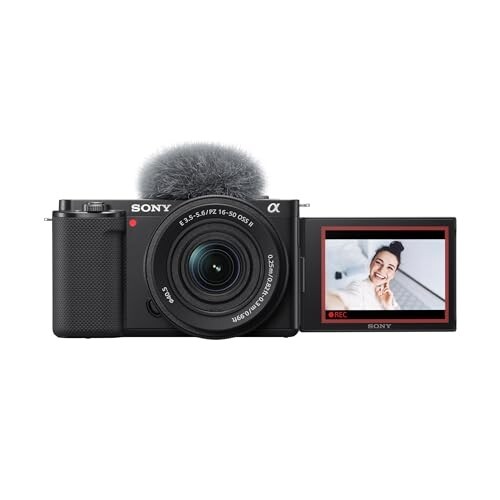 Sony Alpha ZV-E10K (Previously ZV-E10L) with Upgraded SELP1650 (Ver 2) Power Zoom Lens | 24.2 MP Interchangeable-Lens Mirrorless vlog Camera