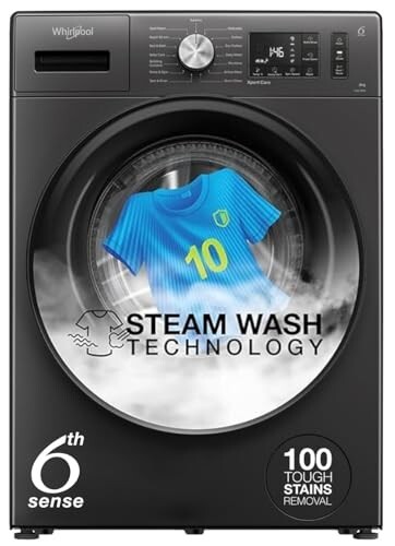 Whirlpool 8 Kg 5 Star Inverter Supreme Care Front Load Fully Automatic Washing Machine