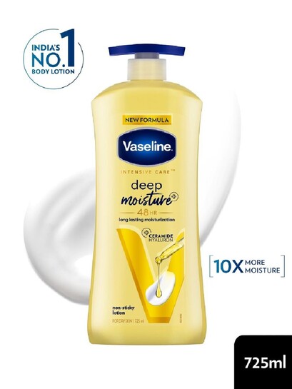 Vaseline Deep Moisture Body Lotion With Ceramide Hyaluron For Dry Skin 725 Ml 
