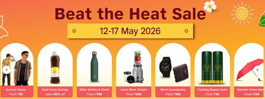Jiomart Beat The Heat Sale - Upto 60% off Various categories  (12-17th May)