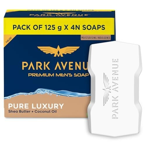 Park Avenue Premium Men’s Soap | 125g (Pack of 4)- Grade 1 Soap