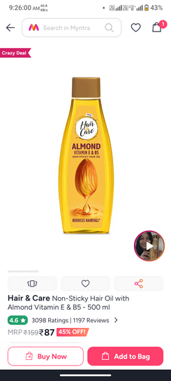 Hair & Care non stick Hair oil