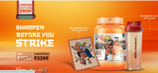 MuscleBlaze - Biozyme Performance Whey (Rich Chocolate - Special Naruto Edition • 1 kg)