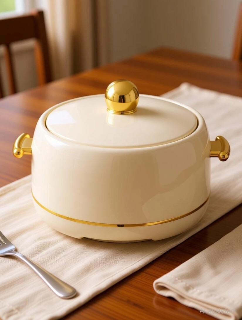 MODWARE Atlantis 2000ml Inner Steel Hot Casserole Hotpot Box For Roti(2000 ml)