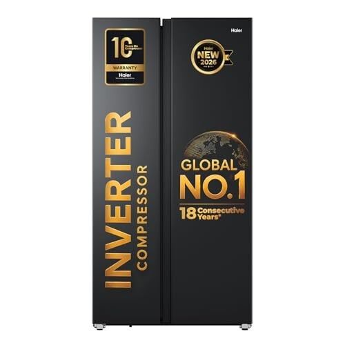 Haier 540L 3Star 2 Door Side by Side Frost Free Refrigerator [Coupon + HDFC CC EMI]