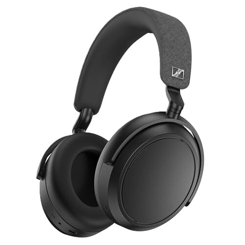 Sennheiser Momentum 4 Wireless Over Ear Headphones, German Design, ANC, 60h Battery, Customizable Sound, 4 Digital Mics for Crystal-Clear Calls, Multipoint Connectivity, 2 Yr Warranty, Black