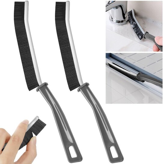 JICOOT Hard Bristle Crevice Cleaning Brush - Cleaning Tools for Household Use