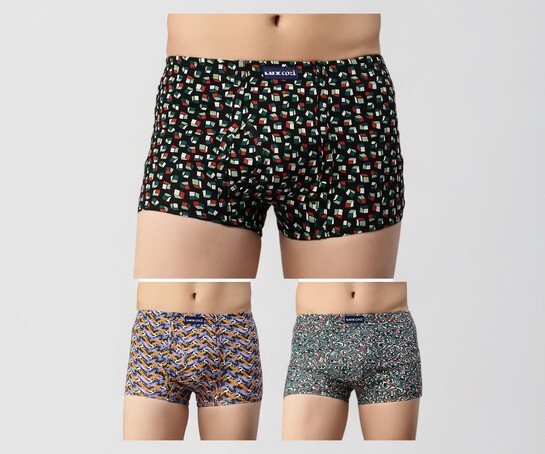 Lux Cozi Mens 100% Cotton Printed Mini Trunk 