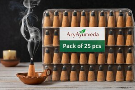 AryAyurveda Dhoop Cones Pack of 25