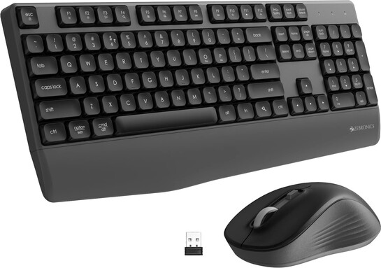 ZEBRONICS Companion 202 Wireless Standard Desktop Keyboard Compatible 