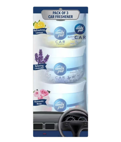 Instamart : Ambi Pur Car Freshener Gel Pack Of 3S Value Pack Combo