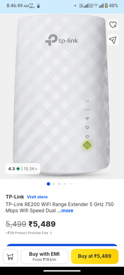 100% supercoin deal TP-Link Wifi Range extender 