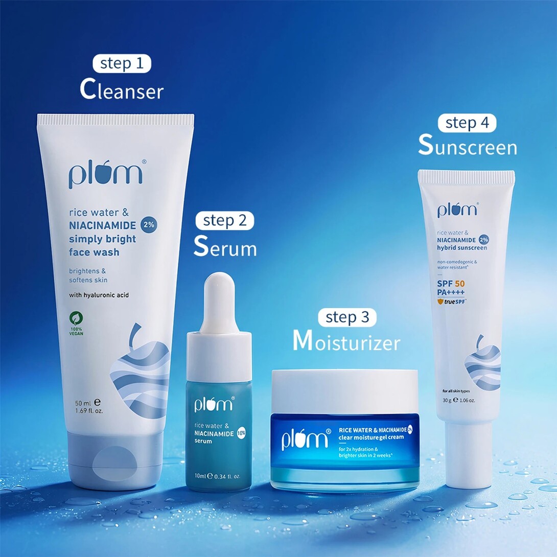Plum Bestseller Niacinamide Skincare Combo – Brightening + Glow 